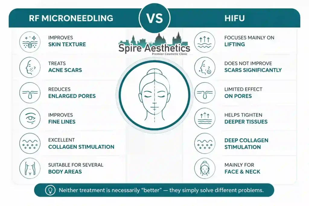 RF Microneedling vs HIFU: Which Treatment Gives Better Results Aberdeen?